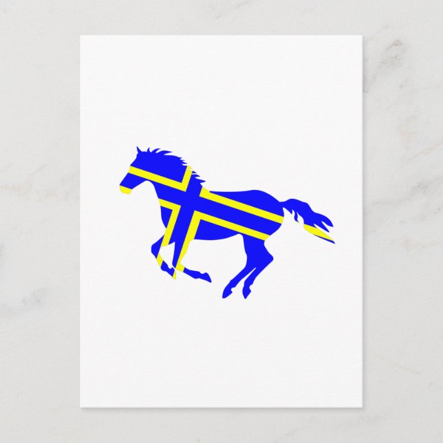 Flagged Horse Postcard (Front)