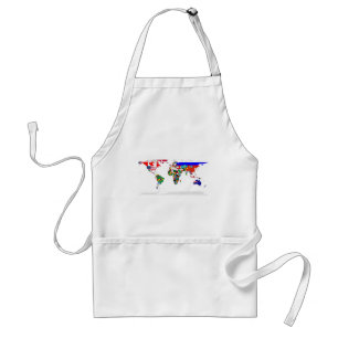 flagged world standard apron