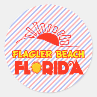 Flagler Beach, Florida Classic Round Sticker