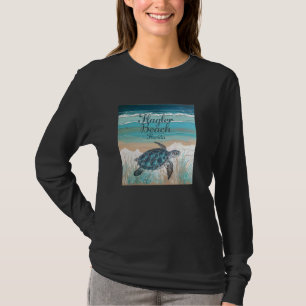 Flagler Beach Florida Sea Turtle Lover Coastal Blu T-Shirt