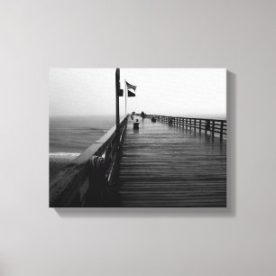 Flagler Beach Pier Photo Canvas Print