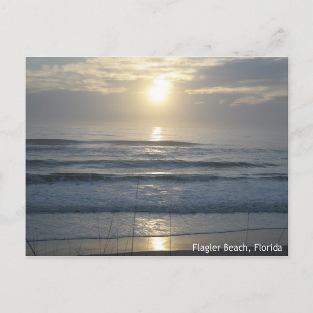 Flagler Beach Sunrise Postcard (Front)