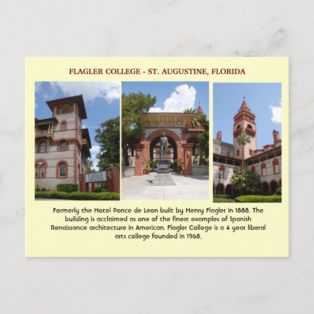 Flagler College Postcard (Front)