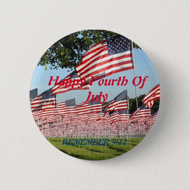 flags american flags united states flags patriotic 6 cm round badge (Front)