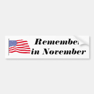 flags-american-waving-in-the_wind, Rememberin N... Bumper Sticker