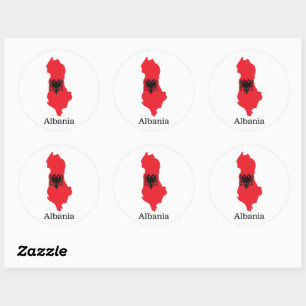 Flags and countries Albania Classic Round Sticker