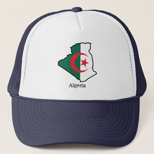 Flags and countries Algeria Trucker Hat (Front)