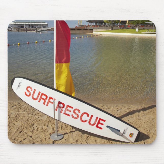 Flags and surf rescue board mouse mat (Front)