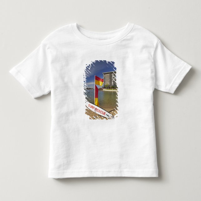 Flags and surf rescue board toddler T-Shirt (Front)