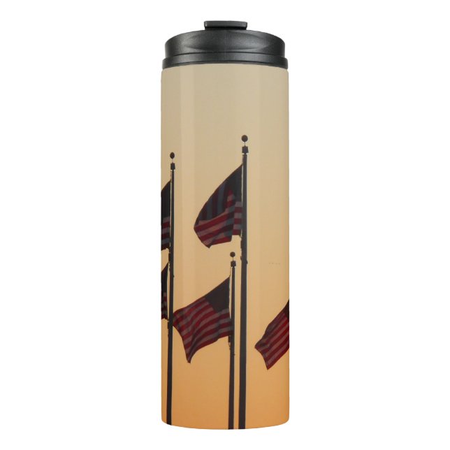 Flags at Sunset Thermal Tumbler (Front)