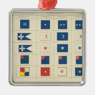 Flags, badges, etc metal tree decoration
