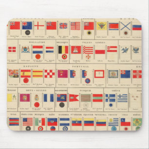 Flags, Badges Mouse Mat