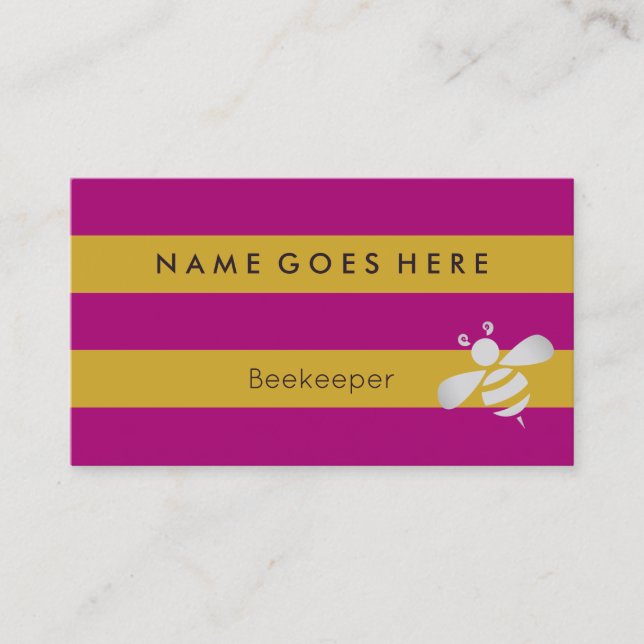 "Flags" Beekeeper Business Cards (Front)