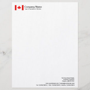 Flags - Canada Custom Letterhead