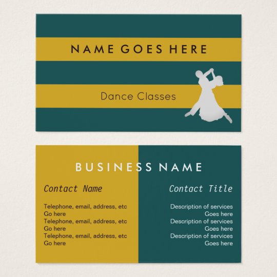 "Flags" Dance Business Cards