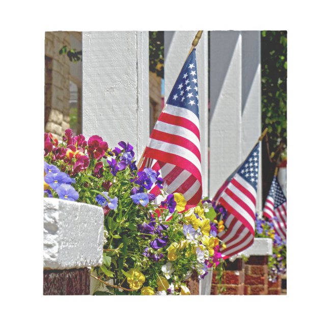 Flags + Flowers Notepad (Front)