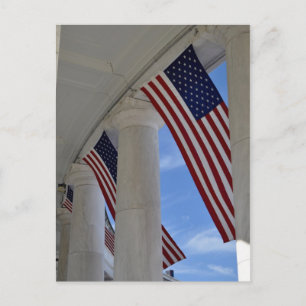 Flags Flying Postcard