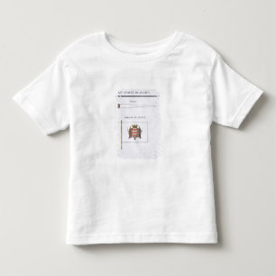 Flags from Monaco, from a French book of Flags, c. Toddler T-Shirt