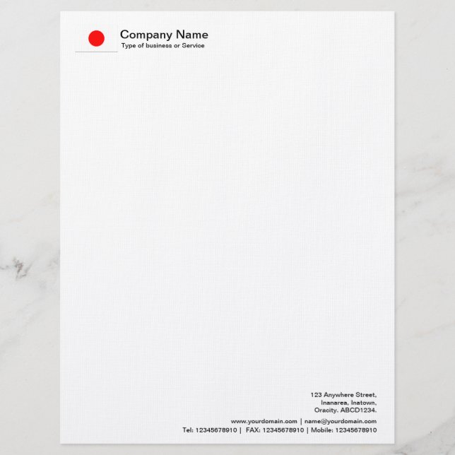 Flags - Japan Personalised Letterhead (Front)