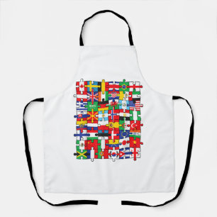 Flags of Countries of the World international flag Apron