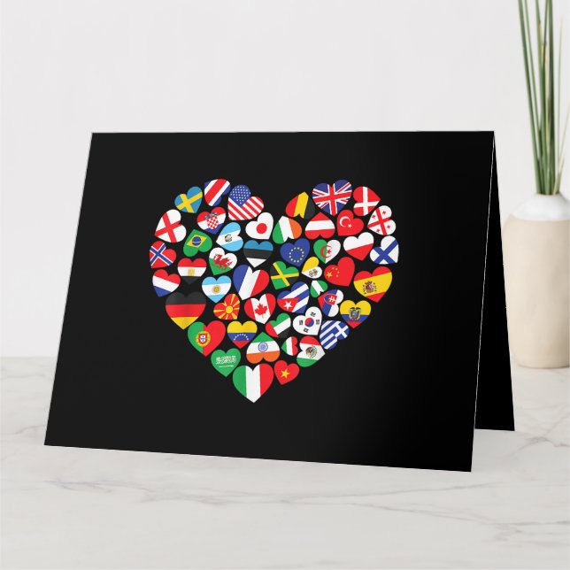 Flags of Countries of the World international flag Card (Front)