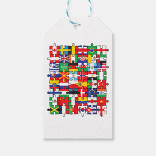 Flags of Countries of the World international flag Gift Tags
