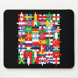Flags of Countries of the World international flag Mouse Mat