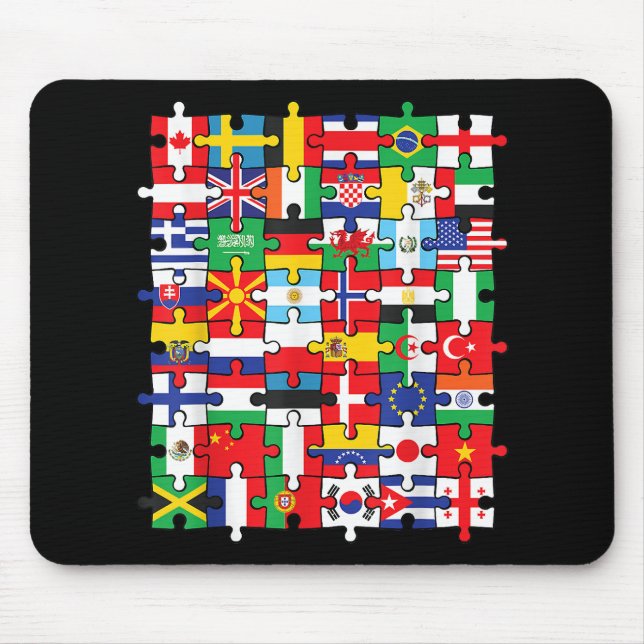 Flags of Countries of the World international flag Mouse Mat (Front)