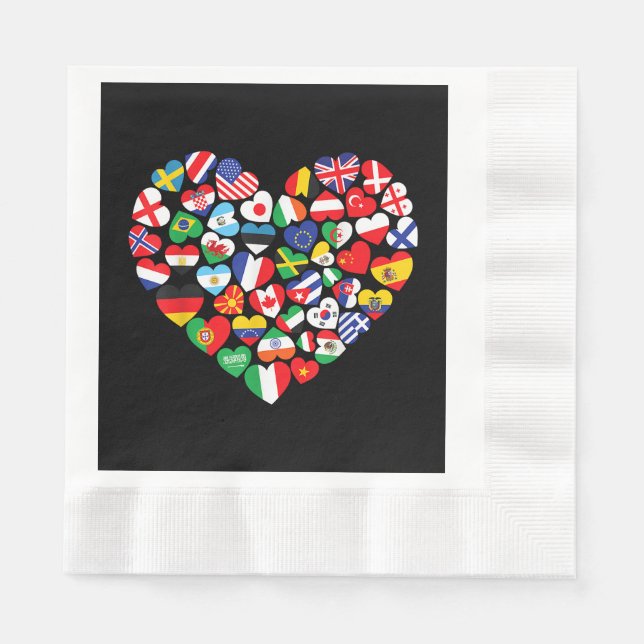 Flags of Countries of the World international flag Napkin (Front)
