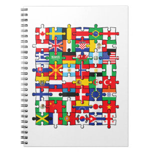 Flags of Countries of the World international flag Notebook