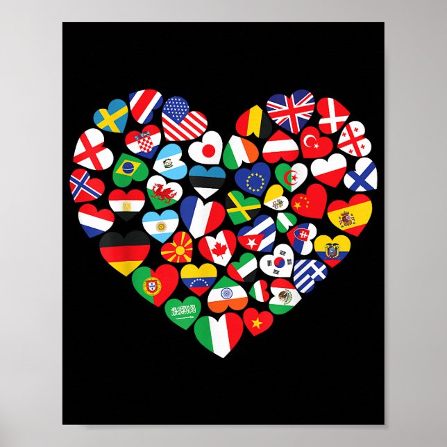 Flags of Countries of the World international flag Poster (Front)