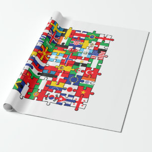 Flags of Countries of the World international flag Wrapping Paper