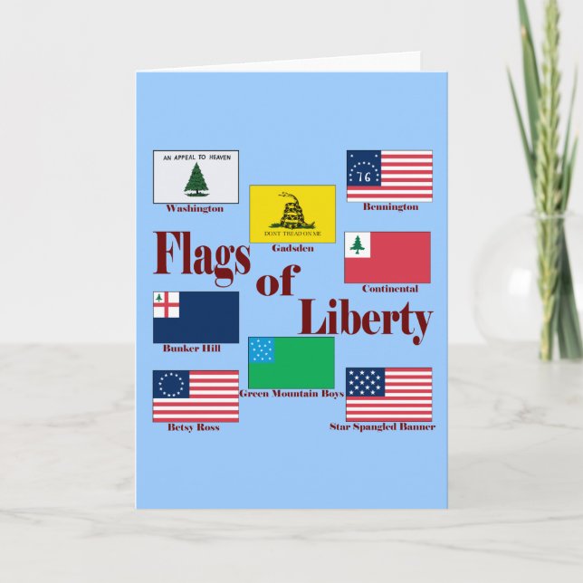 Flags of Liberty Card (Front)