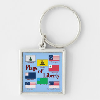 Flags of Liberty Key Ring