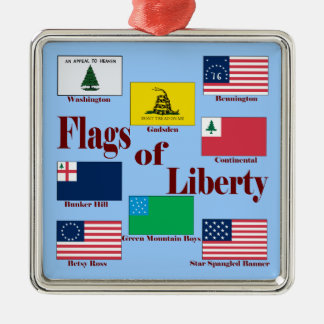 Flags of Liberty Metal Tree Decoration