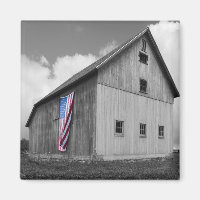 Flags of Our Farmers - Barn with American Flag