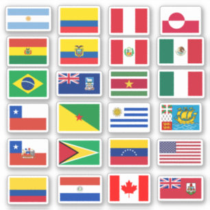 Flags of South and North America