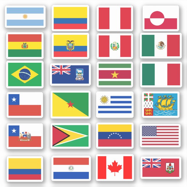 Flags of South and North America (Front)