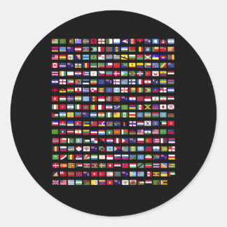 Flags Of The Countries Of The World 287 Flag Inter Classic Round Sticker