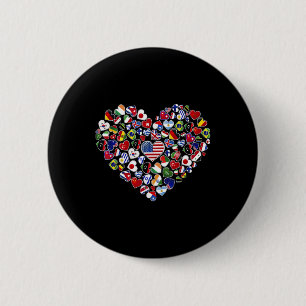 Flags Of The Countries Of The World, A Cultural Ex 6 Cm Round Badge