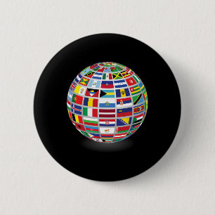 Flags Of The Countries Of The World International 6 Cm Round Badge