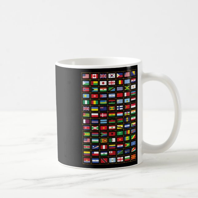 Flags Of The Countries Of The World International  Coffee Mug (Right)