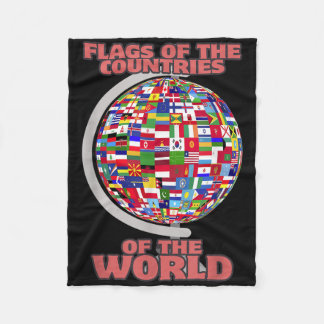 Flags Of The Countries Of The World International  Fleece Blanket