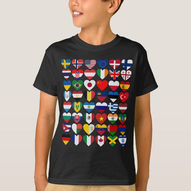 Flags of the Countries of the World International  T-Shirt (Front)
