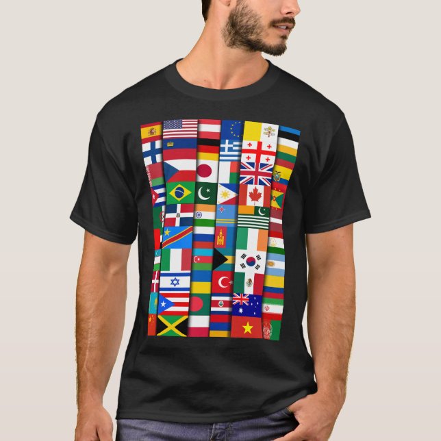 Flags of the Countries of the World International  T-Shirt (Front)