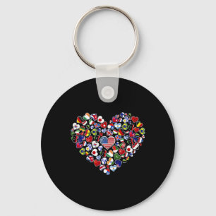 Flags Of The Countries Of The World Key Ring