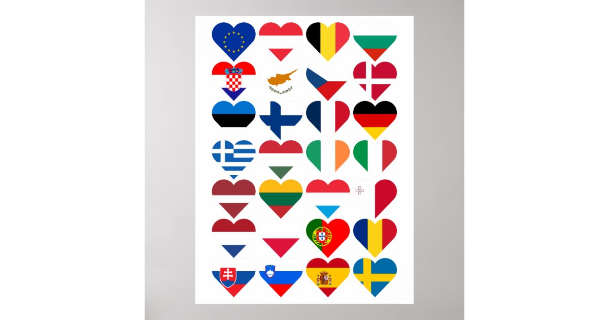 Flags of the European Union Postcard Poster | Zazzle