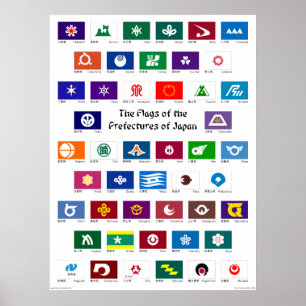 Flags of the Prefectures of Japan Poster