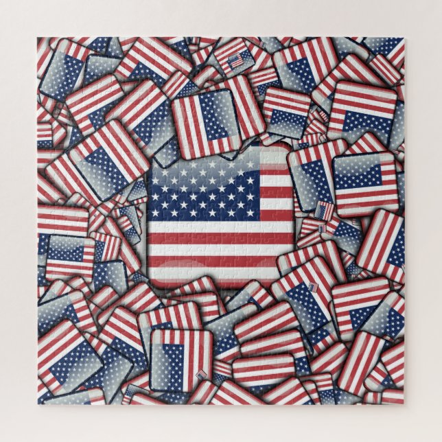 Flags of the United States of America Jigsaw Puzzle (Vertical)