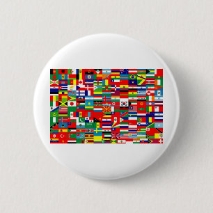 FLAGS OF THE WORLD 6 CM ROUND BADGE